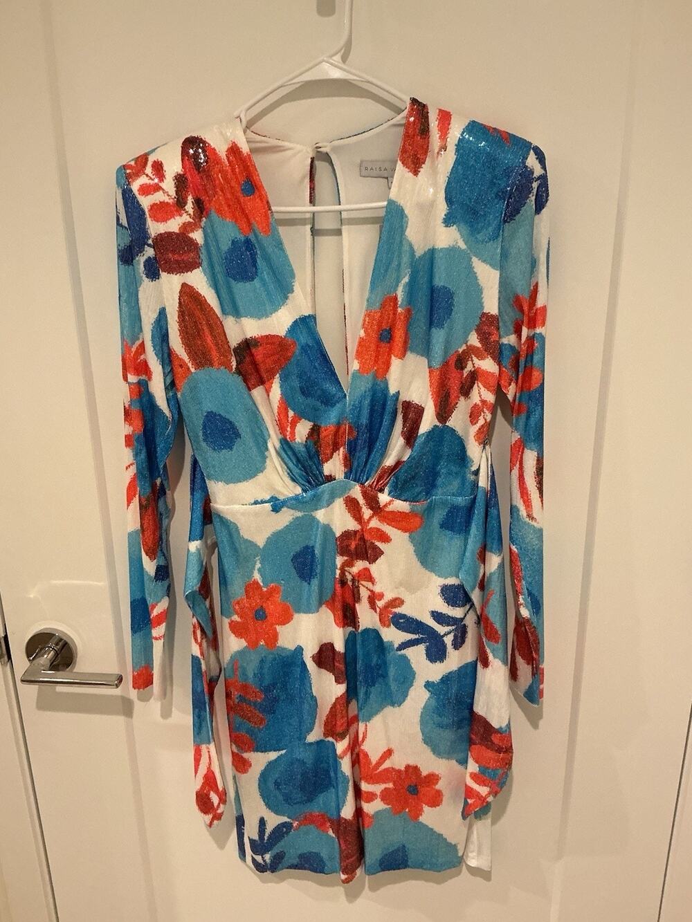 Raisa Vanessa Women's Floral Embellished Dress Size 36 NWT Original Priced $516